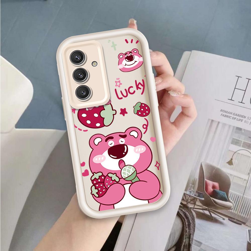 Ốp Lưng Cho Samsung S20 S21 S22 S23 S24 S25 S26 PLUS FE + Phim Hoạt Hình Silicon Bé Gái Mềm Vỏ Điện Thoại TPU Câu Chuyện Đồ Chơi Lotso Angel Eye Ốp Lưng Chống Sốc