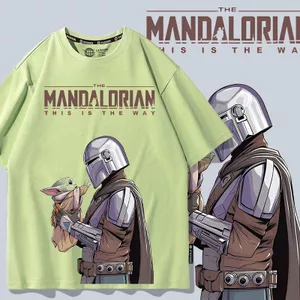 The Mandalorian Star Wars Áo thun nam mùa hè Little Yoda Baby Movie Hàng hóa Quần áo hợp thời trang tay ngắn