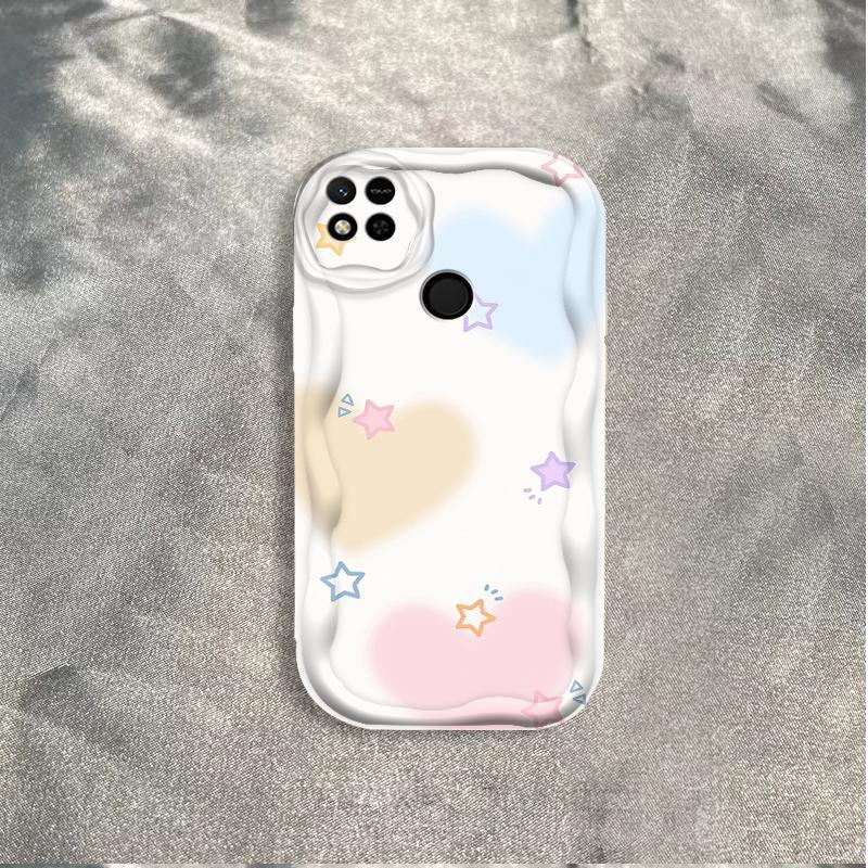 Thích hợp cho Redmi 9C 10A 3D Wave Soft TPU Bow Love Vỏ điện thoại chống sốc