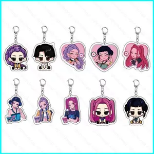 HT2 K-Pop Demon Hunters Acrylic Móc Khóa MIRA RUMI Mặt Dây Chuyền Túi Phụ Kiện Anime Ngoại Vi TH2