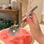 TRTR Inox Salad Thìa Sáng Tạo Thìa Nĩa Pasta Nĩa Mì Ăn Liền Thìa Dưa Hấu Thìa Bánh Tráng Miệng Nĩa VN