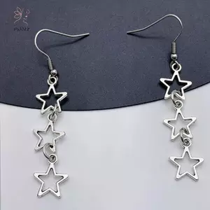 Bông tai ngôi sao HNKMP Y2k Nữ thần ngôi sao Nelace Ngôi sao Quà tặng Ngôi sao hiện đại Bông tai quyến rũ Bông tai thả.