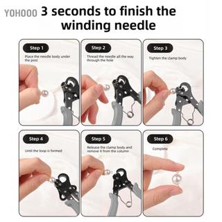 Yohooo Yohooo Một Bước Looper 1.5 Mm Kìm Dụng Cụ Trang Sức Làm 18-26G Thủ Công Dây Vàng Bạc Đồng sắt Cuộn Dây Màu Xám Tay Cầm