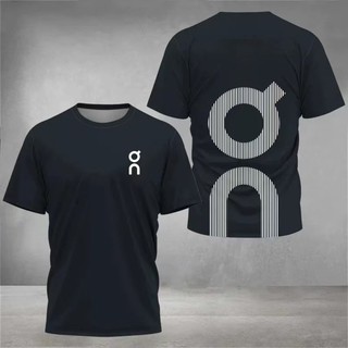 [Readystock] On Running Men 's Running Áo thun ngắn tay 100% Cotton chất lượng cao