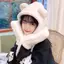 AqToCna Mới Dễ Thương Gấu Mũ Tai Khăn Găng Tay Bộ Thiên Nữ Beanies Mũ Mùa Đông Ấm Áp Chống Gió Mũ Bảo Vệ Tai AqToCna