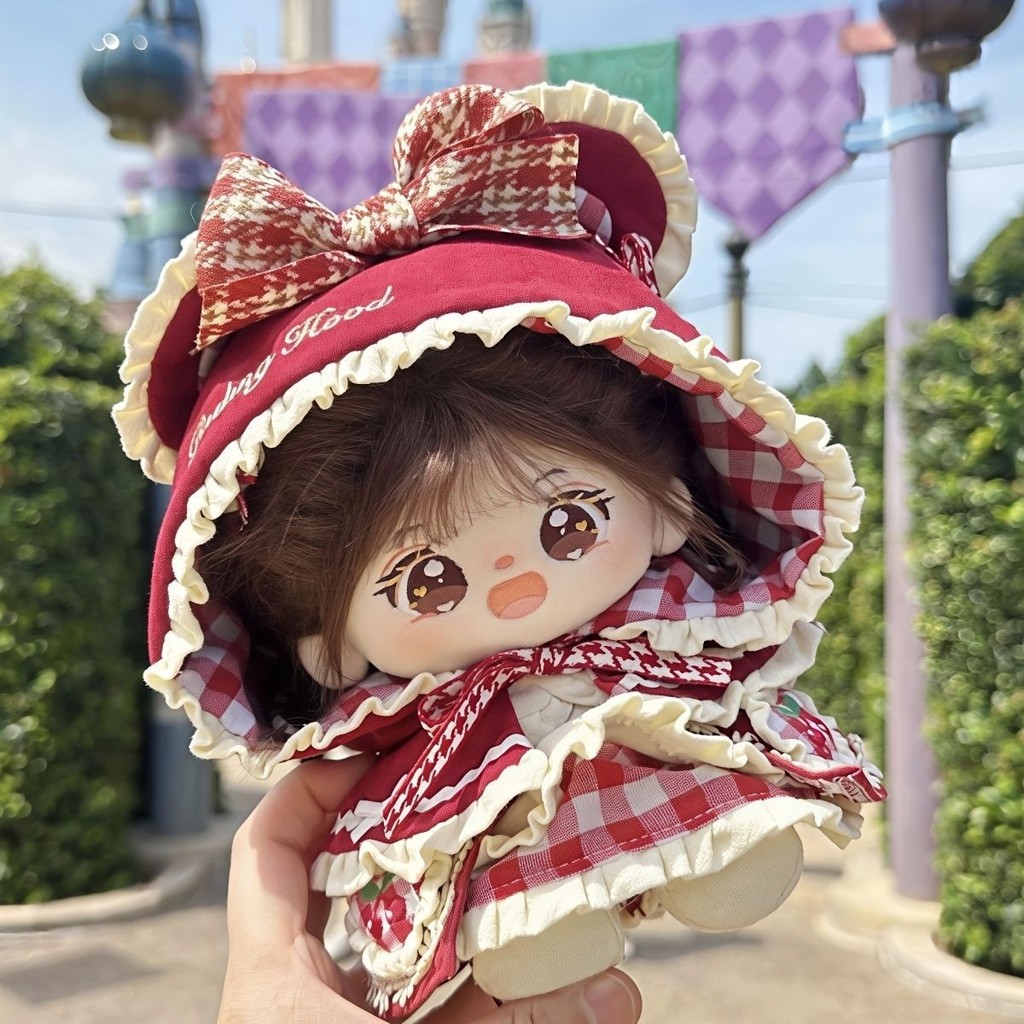 20Cm Quần Áo Bé Nhỏ Đỏ Cưỡi Hood 20Cm Búp Bê Cotton Bộ Quần Áo Bé Búp Bê Dễ Thương Búp Bê Trang Phục Quần Áo