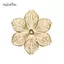 AqToCna 50 Cái / bộ Filigree Hoa Thủ Công Quyến Rũ Kết Nối DIY Mặt Dây Chuyền Trang Sức Phát Hiện AqToCna