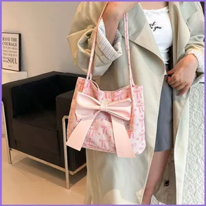 SQ11 Túi đeo vai Sweet Lady Bow Túi xách thiết kế đa năng thông thường Thích hợp để đi lại và chụp ảnh