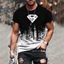 Áo thun ngắn tay khô nhanh Unisex Áo thun in 3D, cổ chữ O mùa hè thông thường hàng ngày