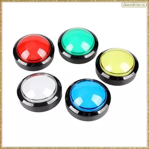 Nút 5X Nút 60mm Dome 2.36 Inch Nút Nhấn LED Có Micro-Switch Cho Máy Chơi Game Điện Tử