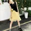 Mặc hàng ngày ~ Váy gạc nhiều lớp Váy bánh lông tơ phong cách mới Váy phong cách Hàn Quốc Váy dài nữ
