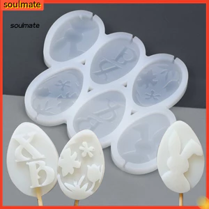 Linh hồn| Khuôn Đường Chống Dính Chịu Nhiệt Cấp Thực Phẩm DIY Phong Cách Phục Sinh Khuôn Phô Mai Socola Dụng Cụ Nướng Bánh