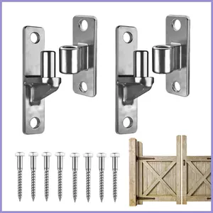 Bản lề cổng ngoài trời Bộ phận cổng hàng rào bằng thép không gỉ Bản lề cửa trang trại bằng gỗ cho nông dân Handyman Repairman mueadsyvn