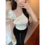 Milyfashion Slanted Vai Không Đều Chấm Bi Nơ Khâu Tay Ngắn T Mùa Hè Phong Cách Mới Ngắn Top Bé tee