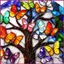 Cửa sổ Suncatcher Mặt dây chuyền trang trí đầy màu sắc Máy làm cầu vồng Trang trí nghệ thuật treo tường có dây chuyền cho cửa hàng sân vườn ngoài trờiidaevn