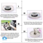 Đế cắm hoa bằng thép không gỉ, dụng cụ cố định hoa chắc chắn, bền bỉ với tay cầm bằng cao su.