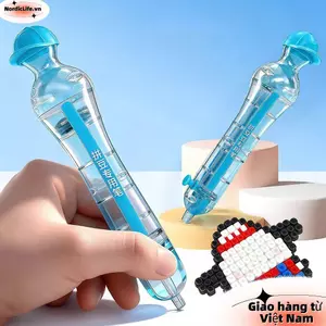 Bút vị trí hạt NORDICLIFE, Máy làm thủ công Bút hạt Hama tự động Perler, Đầu 2.6mm DIY Hạt dự án thủ công Tiết kiệm thời gian Bút định vị hạt cầm tiện dụng Quà tặng trẻ em