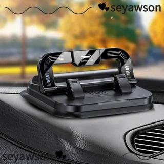 Giá đỡ điện thoại ô tô SEYAWSON, chống trượt 360° Giá đỡ điện thoại di động xoay, Giá đỡ ổn định với biển số Thiết kế 2 trong 1 Giá đỡ điện thoại trên ô tô