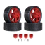 4 63 * 27mm Cho MJX Hyper go 1 / 14 14301 14302 14303 RC Xe Kim Loại Bánh Xe Trung Tâm Lốp Nâng Cấp Lốp 12mm Adapter