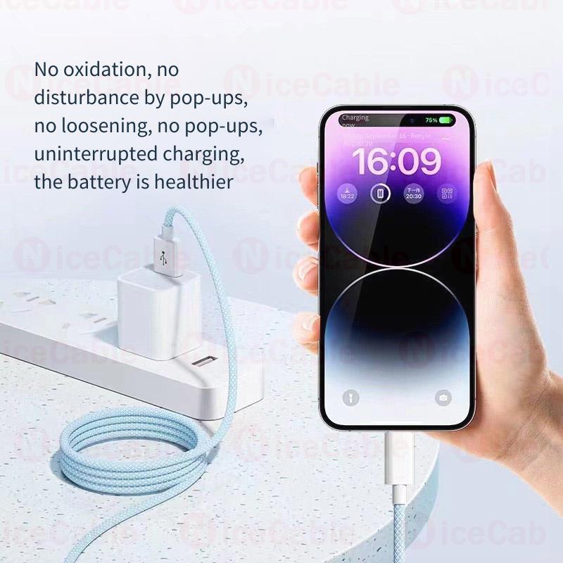 Cáp dữ liệu sạc nhanh an toàn 66W Type-C Cáp dữ liệu sạc dệt đầy màu sắc 3 trong 1 480Mbps Cáp dữ liệu sạc cho điện thoại Máy tính bảng Power Bank