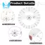 Bộ 5 Vòng Tròn Thước Quilting Mẫu Bộ Vòng Tròn Mẫu Cho Quilting Vòng Tròn Thước Vòng Tròn Acrylic Quilting Thước