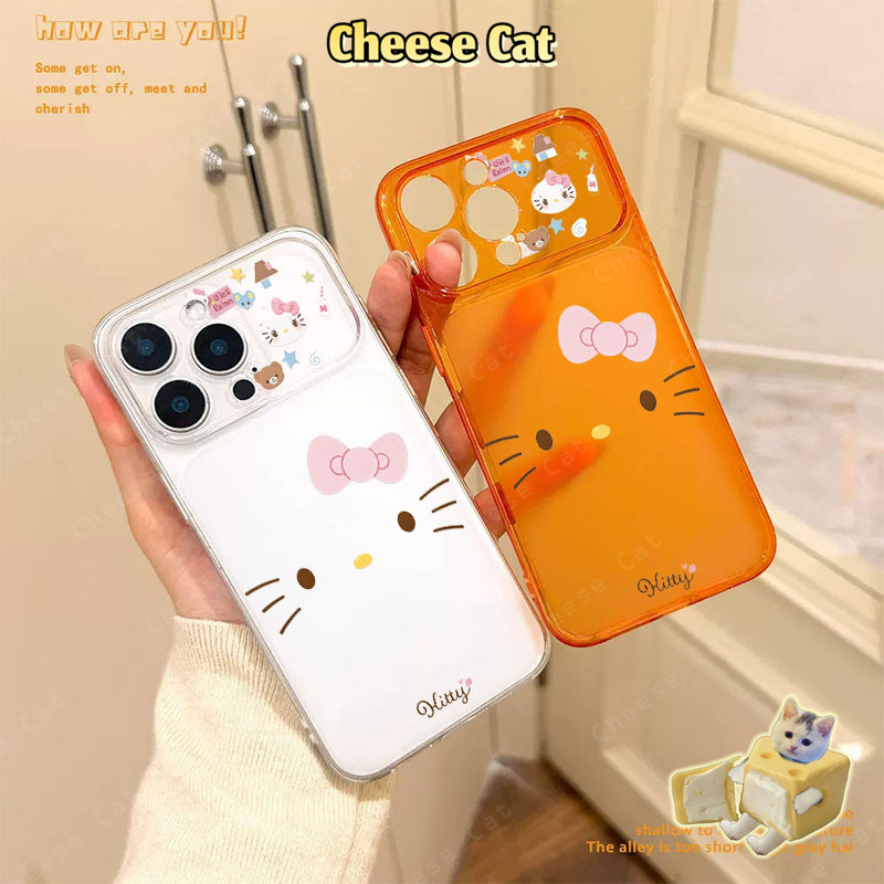 Chuyển sang tuổi 17PM Ốp điện thoại bảo vệ họa tiết ống kính Kitty dễ thương cho iPhone Xs XR 11 12 13 14 15 16 Pro Max