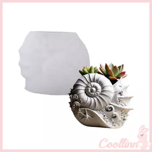 COO Chắc Chắn Silicon Conch Planter Khuôn Thủ Công Hộp Nhựa Trang Trí Quà Tặng