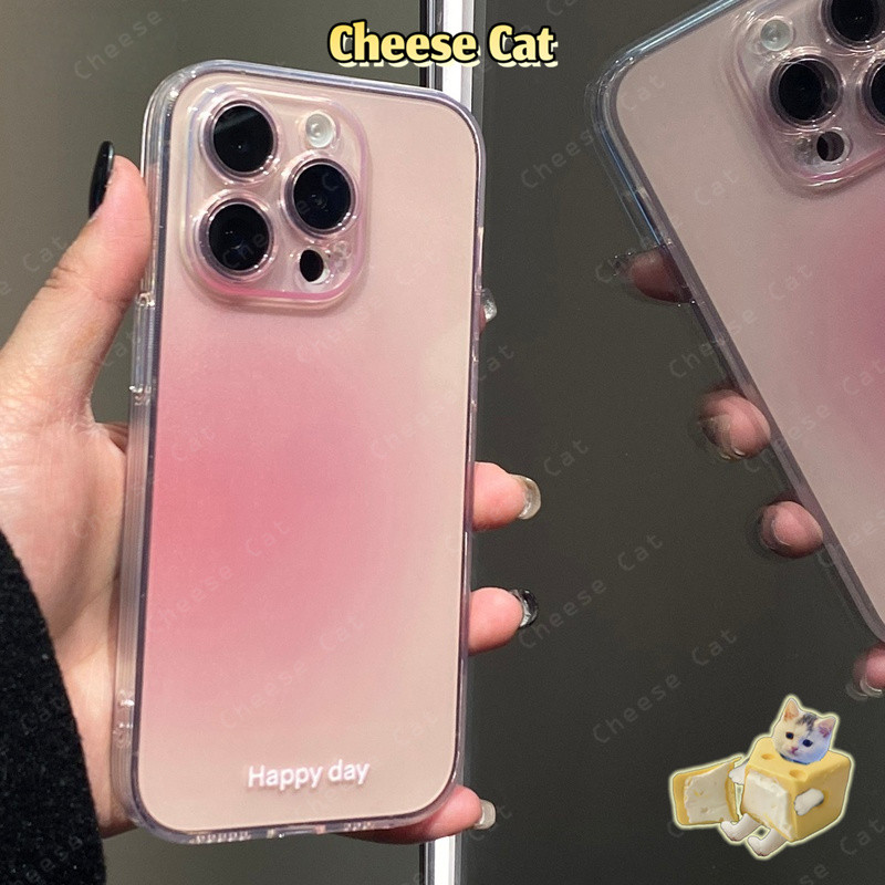 Ốp lưng iPhone màu gradient trong suốt TPU bảo vệ ống kính cho iPhone 16 15 14 13 12 11 17 Pro Max XR Xs 7Plus