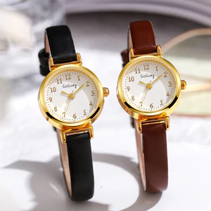Đồng hồ mặt tròn nhỏ phù hợp với mọi trận đấu Phiên bản Hàn Quốc Đồng hồ thạch anh điện tử Niche 26.5.10