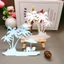Cây Dừa Chủ Đề Bãi Biển Kim Loại Thép Carbon Cắt Khuôn Handmade DIY Album Ảnh Thiệp Chúc Mừng Cắt Chết Giấy Thủ Công Sổ Lưu Niệm Dập Nổi Khắc Bản Mẫu
