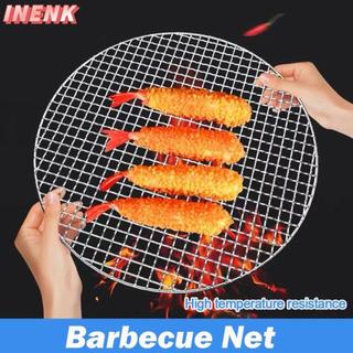 INENK Giá nướng, nướng tròn có thể tái sử dụng, nướng BBQ chống dính bằng sắt
