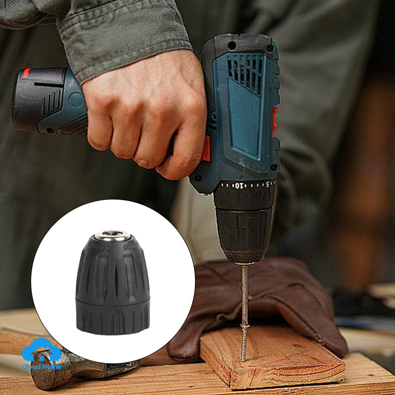 🌤️COD🌤️Đầu kẹp máy khoan pin, đầu kẹp mũi khoan autolock 10mm, đầu kẹp nhựa abs bền bỉ Thay Thế Máy Khoan điện