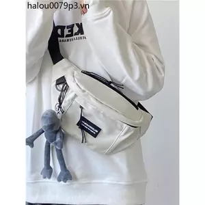 INS Nhật Bản Bông Tai Kẹp Dụng Cụ Phong Cách Ngực Túi Nữ Nam ulzzang Phiên Bản Hàn Quốc Phù Hợp Với Dung Tích Lớn Cross-Body Đi Xe Đạp Eo