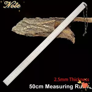 NOTE1 1 Cái Thước Thép Không Gỉ, Dụng Cụ Đo Công Nghiệp Thép Quench 50cm, Đầu Cứng Tỉ Lệ Kép Độ Chính Xác Cao Đo Vẽ Đa Năng Sử Dụng Khẩn Cấp