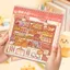 GETVOW Mini Phong Cảnh Dán, Die-cut 10 Cảnh Thu Nhỏ Cảnh Miếng Dán, PET Store Series Xếp Chồng Miếng Dán Quà Tặng Ngày Lễ
