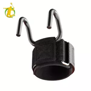 Móc cử tạ Kéo lên Dây đeo cổ tay Thiết bị thoáng khí chống trượt Deadlift