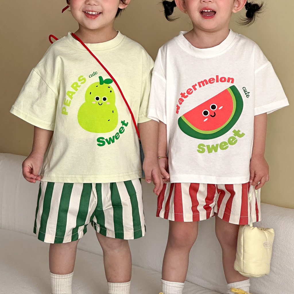 Trẻ Em Mùa Hè Phù Hợp Với Cotton Nguyên Chất 2026 Phong Cách Mới Mùa Hè Quần Áo Bé Trai Áo Thun Tay Ngắn Quần Short
