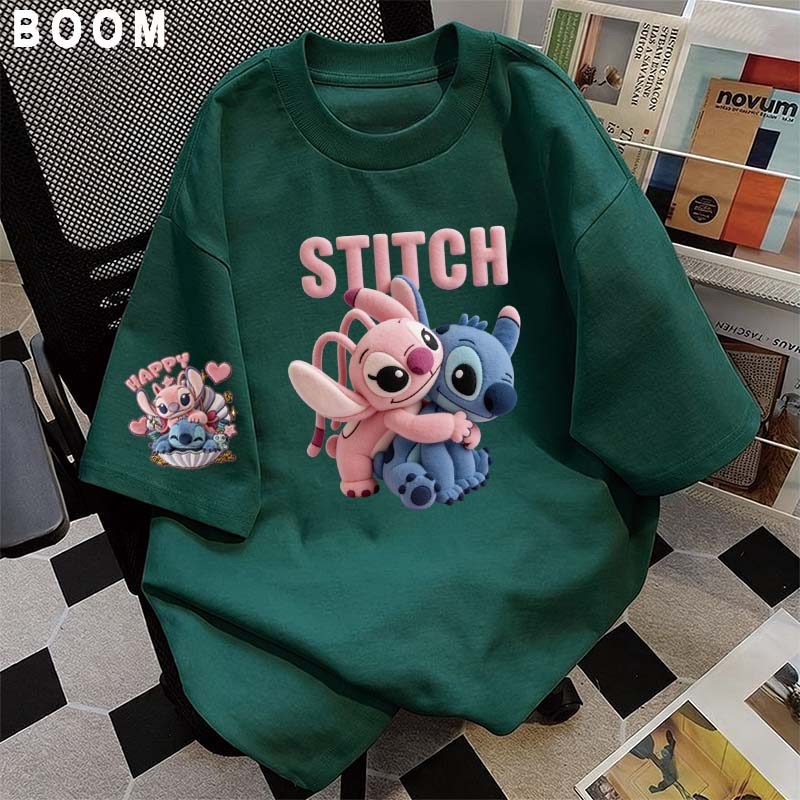 Áo thun chữ thêu nữ kiểu hàn quốc form rộng tay lỡ cổ tròn cotton mát - hè hot trend in cách dễ thương- Local brand #16