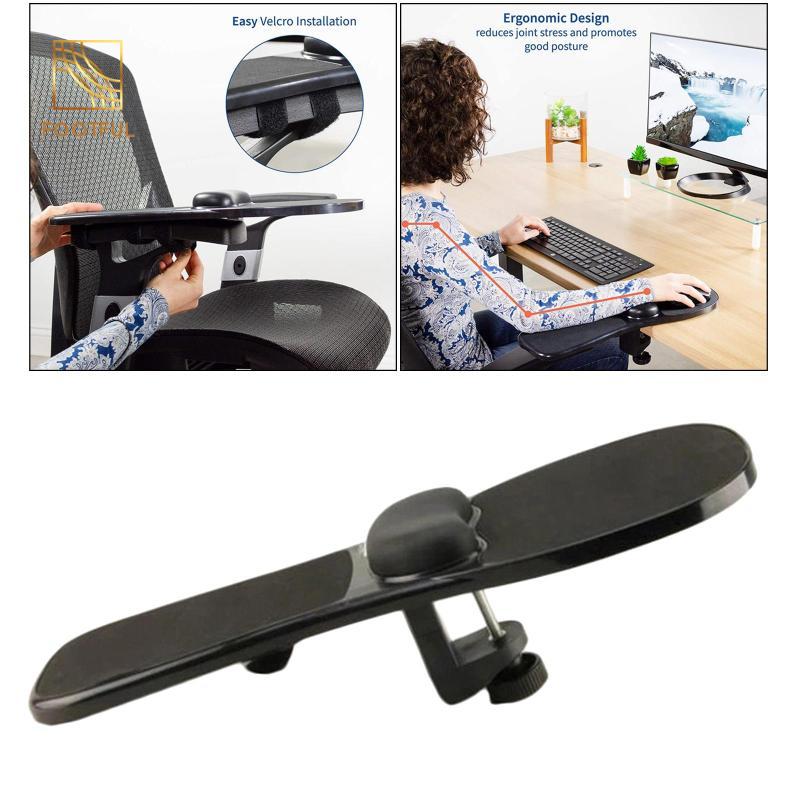 Máy tính Arm Rest Mouse Pad Tay vịn Khay nền tảng gắn vào bàn / ghế