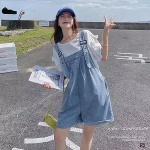 Quần Short Denim Oversized Hàn Quốc, Phù Hợp Mùa Xuân và Mùa Hè