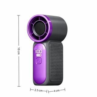 Quạt cầm tay Mini ITRUMPET, Màn hình LED Quạt bàn Turbo tốc độ cao, 100 cài đặt di động có thể điều chỉnh USB Quạt Turbo có thể sạc lại ngoài trời