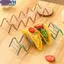 <cosyh>Durable Taco Holder Wavy Stainless Steel Design for Effortless Food Presentation