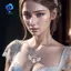 Bộ Mặt Dây Chuyền Kim Cương Giả, 6 Khay Và 6 Dây Chuyền - Phù Hợp Trang Sức Daily