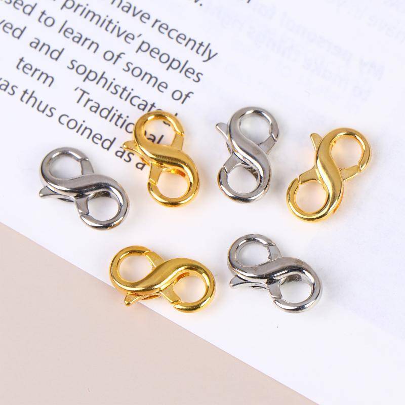 JU Hình Tám Đầu Nối Khóa Tôm Hùm Cho Vòng Chìa Khóa DIY Trang Sức Làm Bộ Dây Buộc An Toàn Cho Hàng Thủ Công Dự Án VN