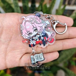 Gantungan Kunci Wuthering Waves Akrilik Transparan Keychain Changli Gift Souvenir Hadiah Anime Kado Ganci Yinlin