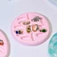 Flgo Dễ Dàng Phát Hành Nhẫn Silicon Giá Đỡ Khay Khuôn Cho Món Ăn Trang Sức Cá Tính
