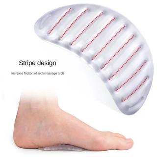 2 Chiếc Chuyên Nghiệp Vòm Chỉnh Hình Hỗ Trợ Đế Chân Tấm Flatfoot Corrector Đệm Giày Chăm Sóc Chân Sọc Đế Silicon Gel