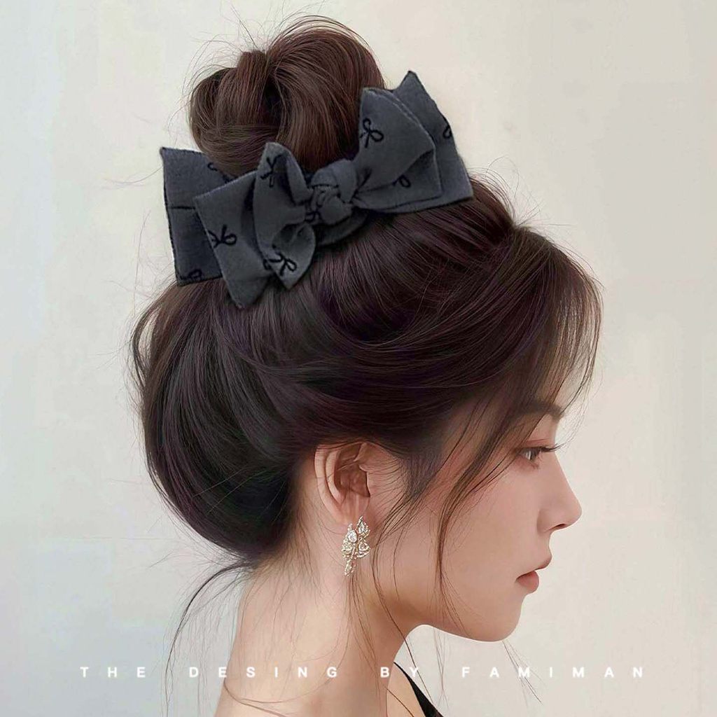 Kẹp Tóc Nơ Lớn Phong Cách Mới Cho Nữ, Chất Lượng Cao Cấp