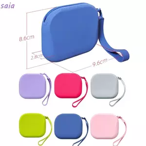 Túi Đựng Mỹ Phẩm SAIA, Túi Vệ Sinh Chống Thấm Nước Silicon, Dây Kéo Đơn Giản Có Dây Đeo Cổ Tay Túi Bảo Quản Chống Bụi Ngoài Trời