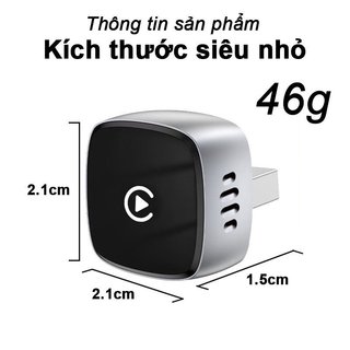 Không Dây CarPlay Android Auto Dongle 2 Trong 1 Tự Động Kết Nối Điều Khiển Bằng Giọng Nói Rộng Phù Hợp Với Xe Ô Tô Có Dây
